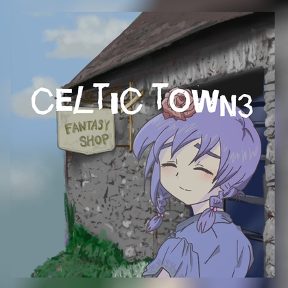 【クリエイター向けロイヤリティフリーbgm】ケルト風†ティンホイッスルが泣く、懐かしい村の匂い「celtic town3」ループタグ入りOgg,M4aセット