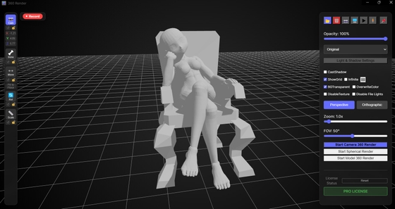 玉座モデル、および360度レンダリング画像、ファイル数600枚、3Dビューワーソフト同梱