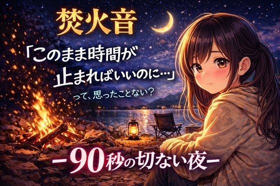 【焚火音】『このまま時間が止まればいいのに…って、思ったことない? -眠れない夜に聴く、90秒の処方箋-』