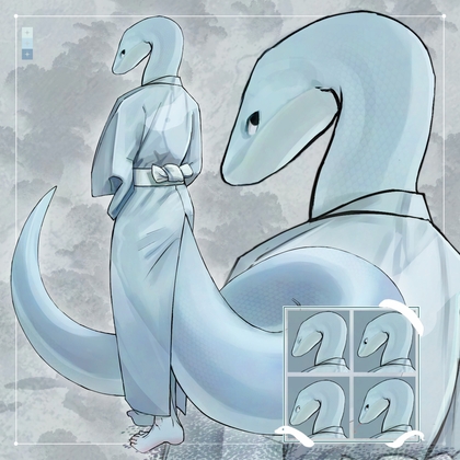 【全身立ち絵素材】人外C