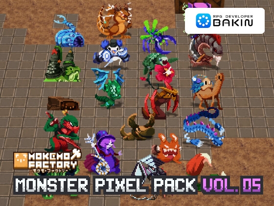 RPG Developer Bakin Mokemo Factory MONSTER PIXEL PACK Vol.5