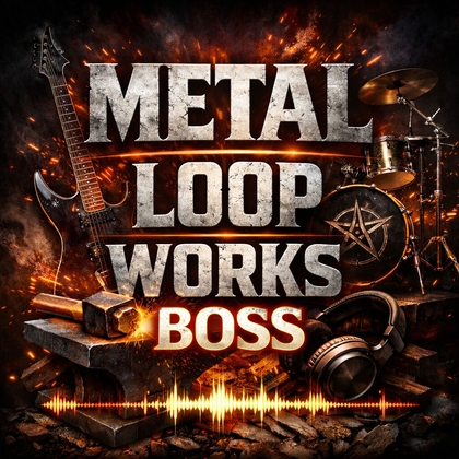 ボス戦闘BGM/ダウンチューニングの重量級リフで圧迫するヘヴィメタル(BPM195)