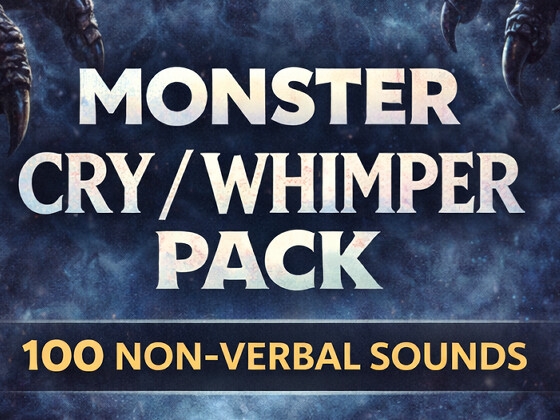 小さいモンスターの叫び/呻きボイス集(100音)Non-Verbal Creature Voice FX for Games