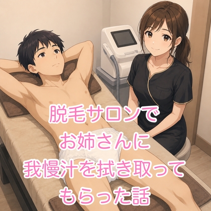 「脱毛サロンでお姉さんに我慢汁を拭き取ってもらった・・・」(脱毛サロン・エステでのCFNM体験談)