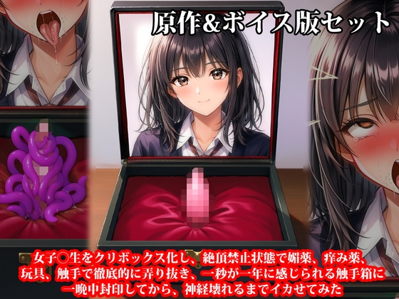 「原作&音声版セット『女子〇生をクリボックス化し、絶頂禁止状態で媚薬、痒み薬、玩具、触手で徹底的に弄り抜き、一秒が一年に感じられる触手箱に一晩中封印してから、神経」(淫乱テディベア)