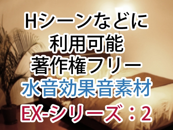 「【Hシーンなどに】著作権フリー水音効果音集素材 EX-シリーズ2」(DIRTYWORKS)