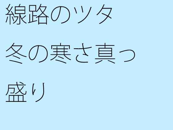 線路のツタ 冬の寒さ真っ盛り