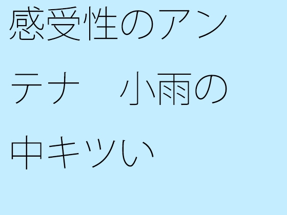 感受性のアンテナ 小雨の中キツい