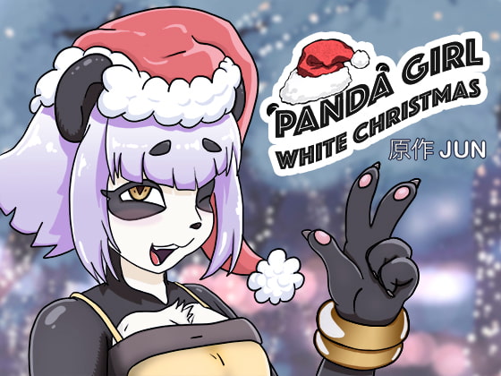 Panda girl white christmas